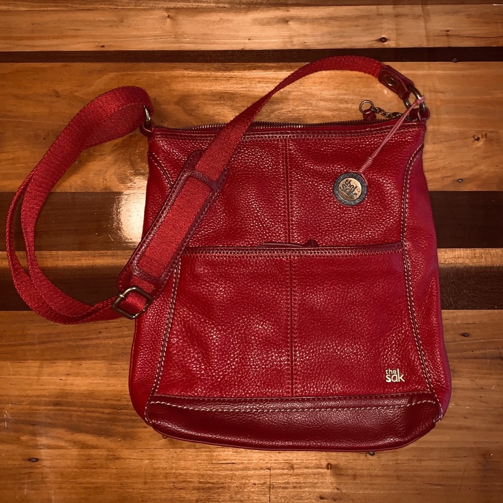 (SOLD!!) The SAK red leather purse! So cute!!